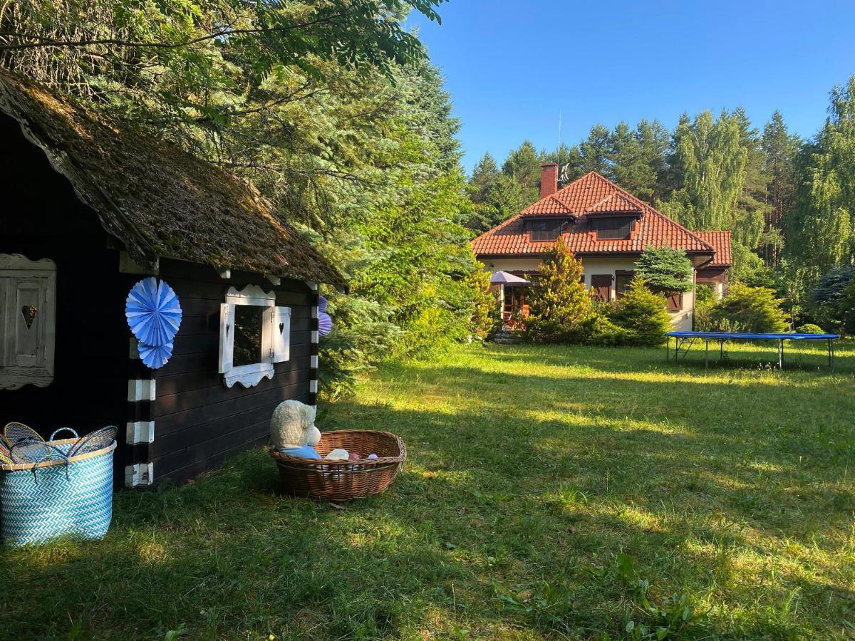 Szeroki Bor Oaza W Puszczy Z Sauna, Bania I Jacuzzi Exterior photo