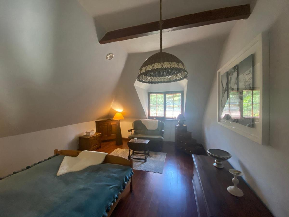 Szeroki Bor Oaza W Puszczy Z Sauna, Bania I Jacuzzi Exterior photo