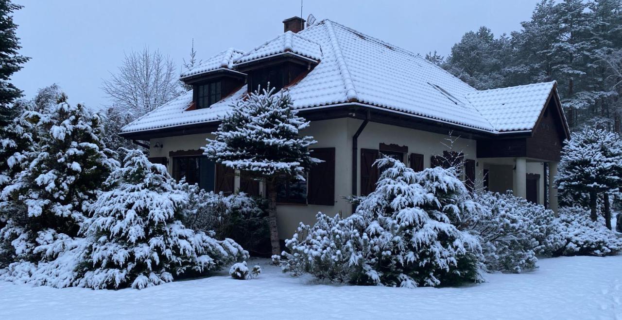 Szeroki Bor Oaza W Puszczy Z Sauna, Bania I Jacuzzi Exterior photo
