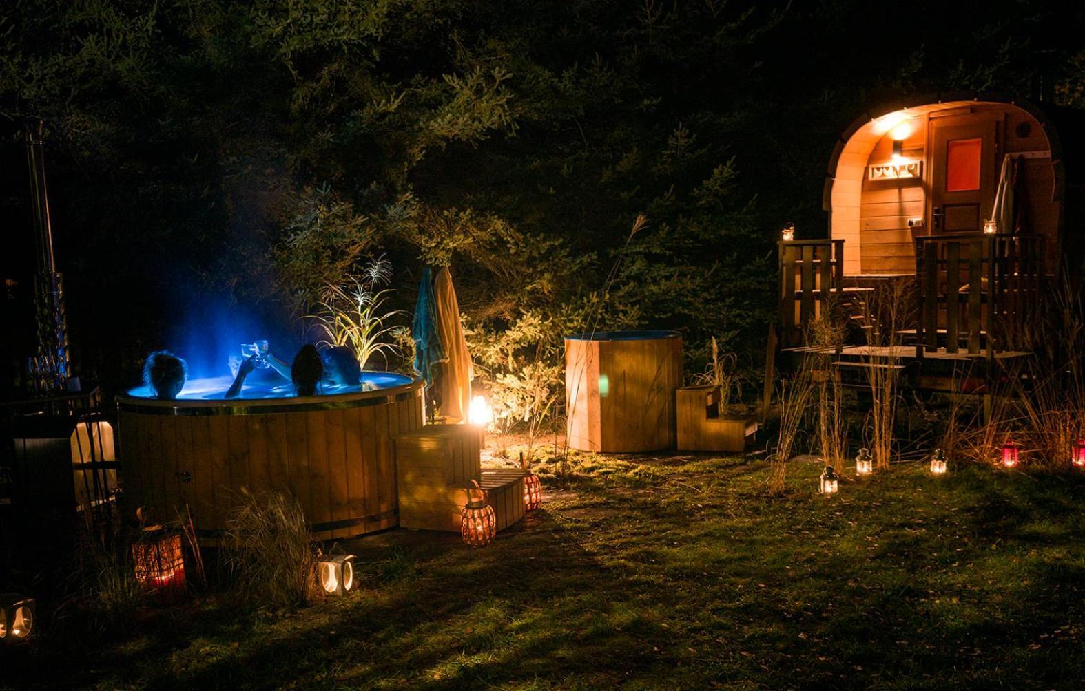 Szeroki Bor Oaza W Puszczy Z Sauna, Bania I Jacuzzi Exterior photo